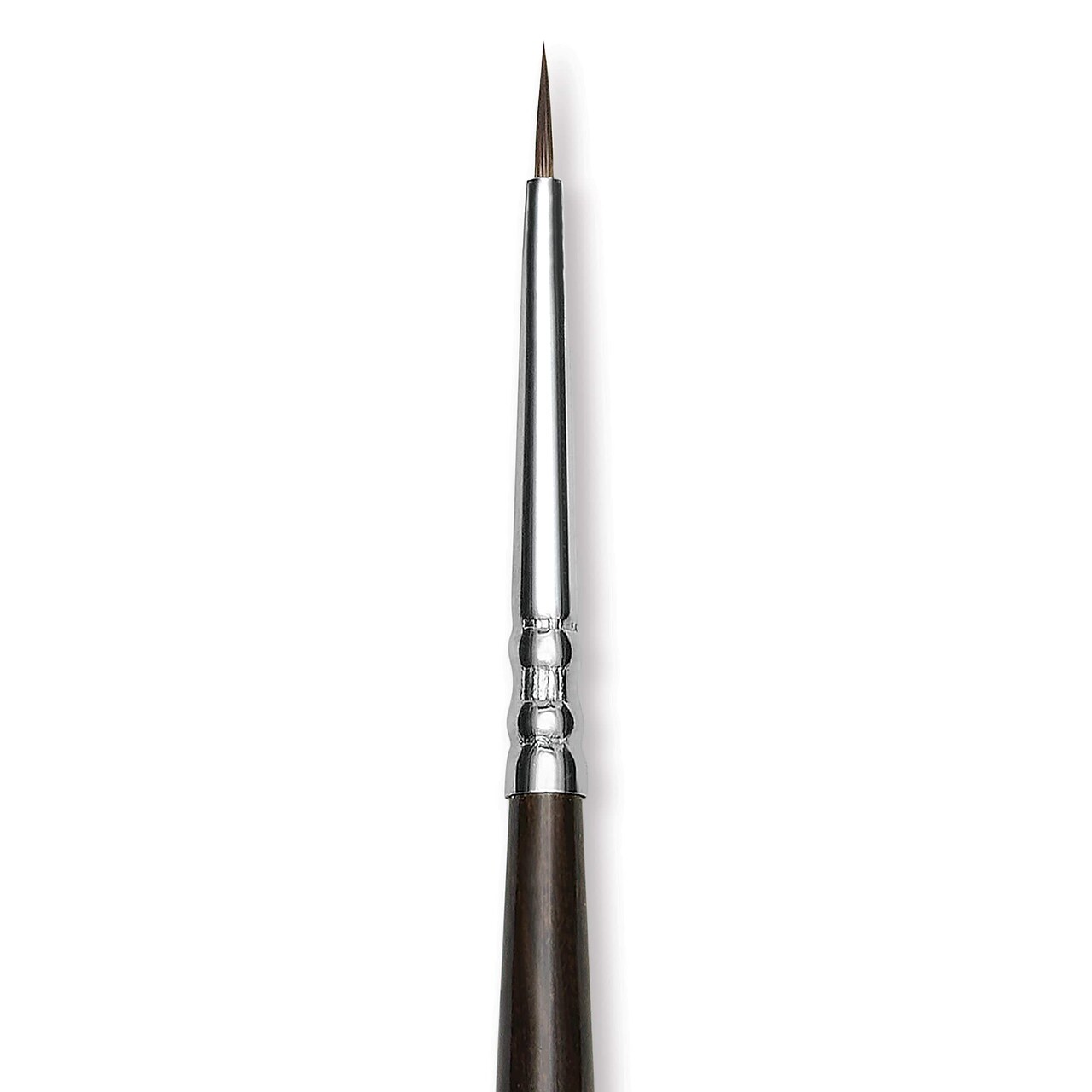 Escoda Vintage Synthetic Brush - Round Pointed, Long Handle, Size 2/0